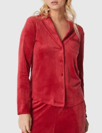 Camasa pijama Triumph, rosu Rosu