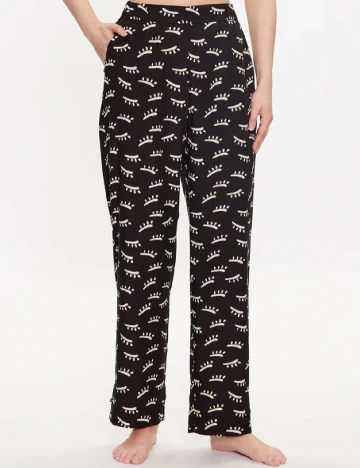 Pantaloni de pijama Triumph, negru Negru