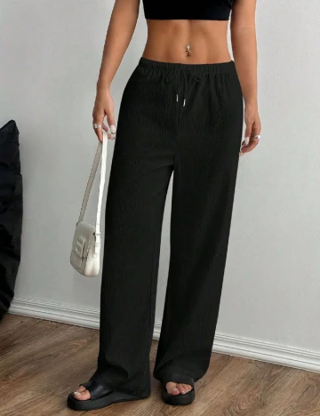 Pantaloni SHEIN, negru Negru