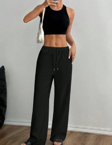 Pantaloni SHEIN, negru Negru