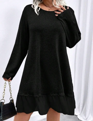 Rochie scurta SHEIN CURVE, negru