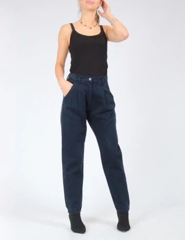 Pantaloni SHEIN, bleumarin Albastru