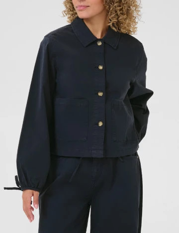 Jacheta Cream, bleumarin