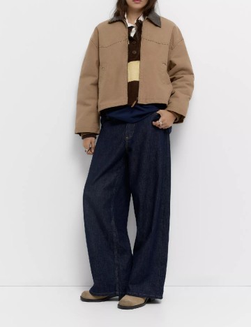 
						Jacheta Pull&Bear, maro deschis