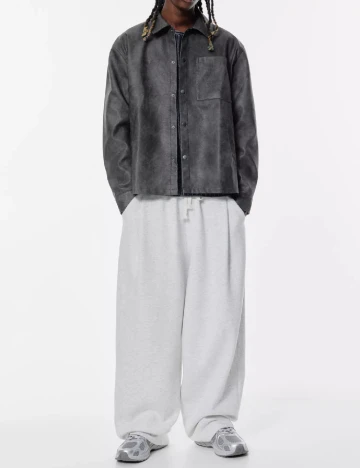 Jacheta Pull&Bear, gri inchis