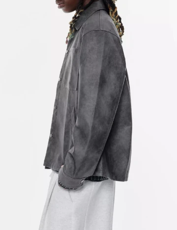 Jacheta Pull&Bear, gri inchis