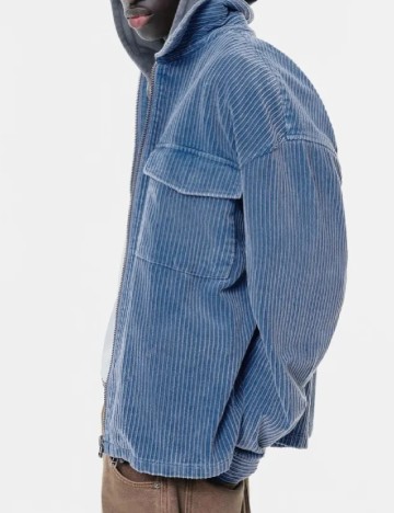 Jacheta Pull&Bear, albastru