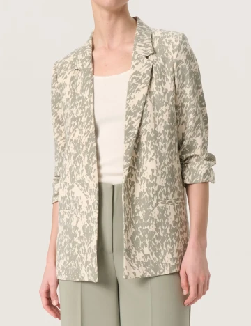 Blazer Soaked In Luxury, crem/verde Crem
