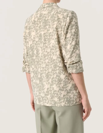 Blazer Soaked In Luxury, crem/verde Crem