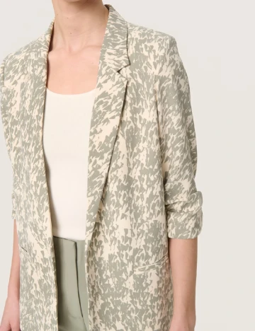 Blazer Soaked In Luxury, crem/verde Crem