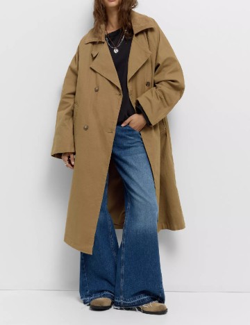 Trench Pull&Bear, maro deschis