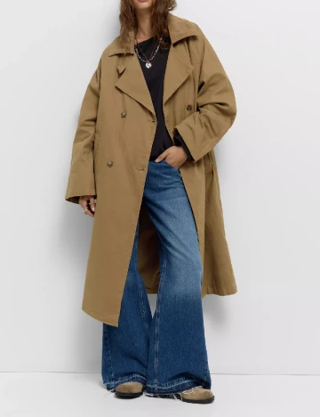 Trench Pull&Bear, maro deschis