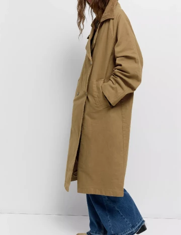 Trench Pull&Bear, maro deschis
