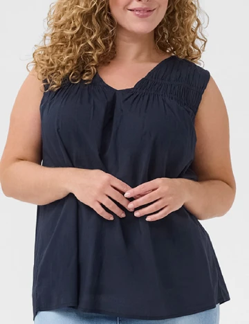 Bluza Kaffe Curve, bleumarin