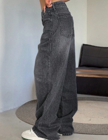 Blugi Dazy, gri inchis