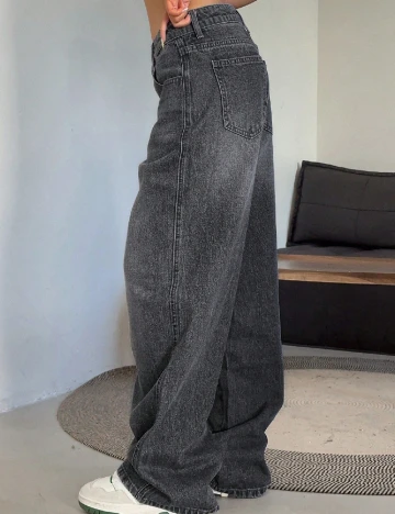 Blugi Dazy, gri inchis Gri