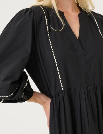 Rochie lunga Culture, negru Negru