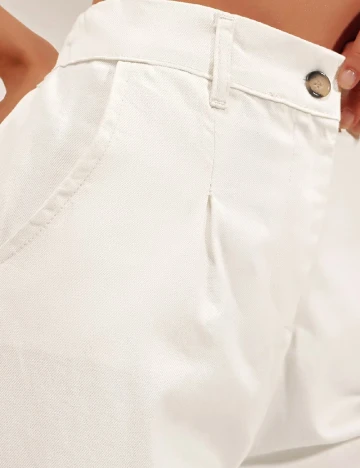 Pantaloni SHEIN, alb