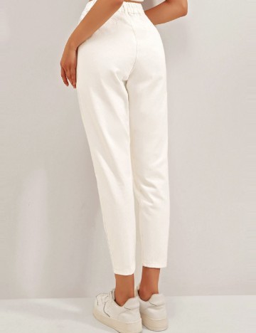 Pantaloni SHEIN, alb