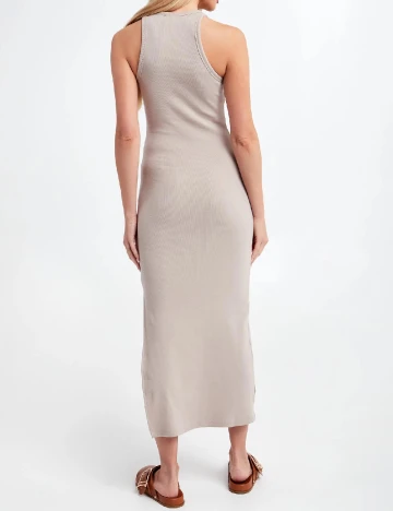 Rochie medie Gestuz, bej Crem