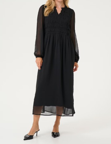 
						Rochie lunga Kaffe, negru