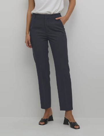 
						Pantaloni Kaffe, bleumarin inchis