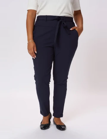 Pantaloni Kaffe Curve, bleumarin