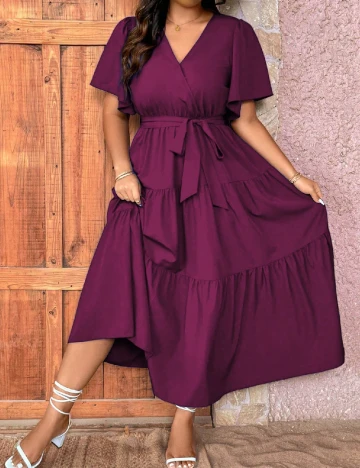 Rochie medie SHEIN CURVE, mov Mov