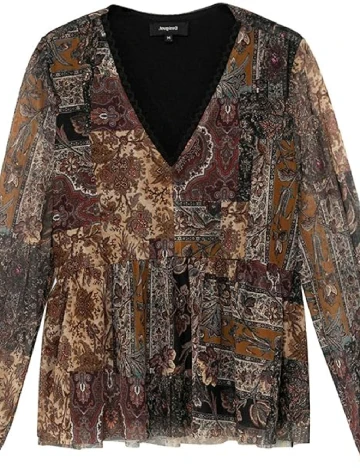 Bluza Desigual, mix culori