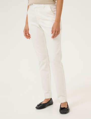 Pantaloni Kaffe, alb