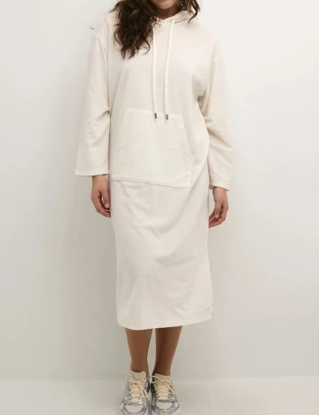 Rochie medie Cream, ecru