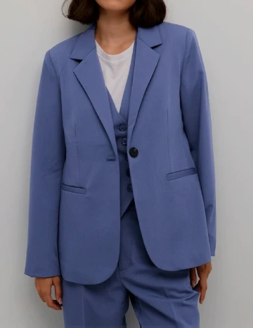 Sacou Kaffe, albastru Albastru