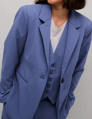 Sacou Kaffe, albastru Albastru