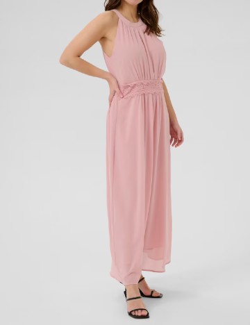 Rochie lunga Kaffe, roz
