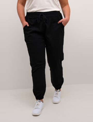 Pantaloni Kaffe Curve, negru