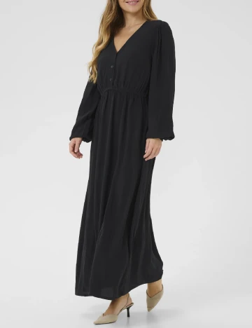 Rochie lunga Kaffe, negru Negru