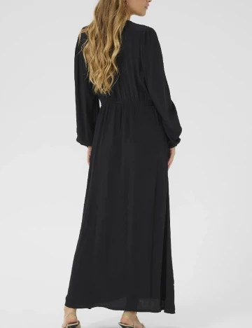 Rochie lunga Kaffe, negru Negru