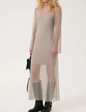 Rochie lunga Gestuz, gri