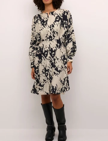 Rochie scurta Kaffe, crem Crem