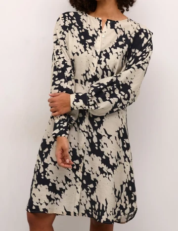 Rochie scurta Kaffe, crem Crem