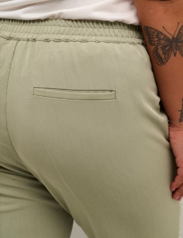 Pantaloni Kaffe Curve, verde