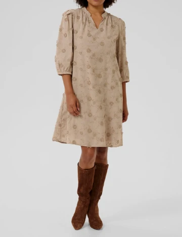 Rochie scurta Cream, crem