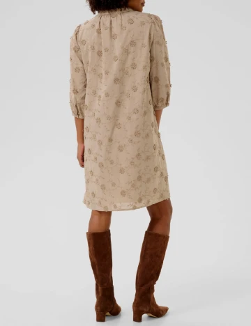 Rochie scurta Cream, crem