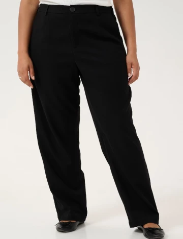 Pantaloni Kaffe Curve, negru