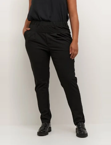 Pantaloni Kaffe Curve, negru