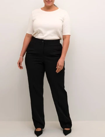 Pantaloni Kaffe Curve, negru Negru