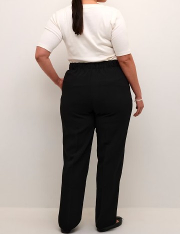 Pantaloni Kaffe Curve, negru