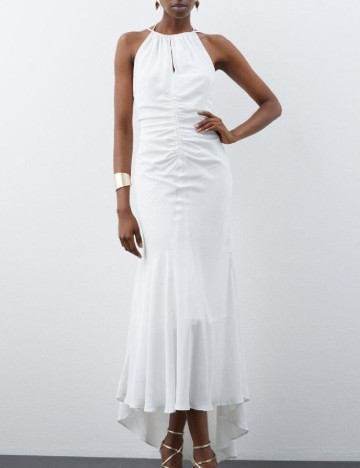 
						Rochie lunga Karen Millen, alb