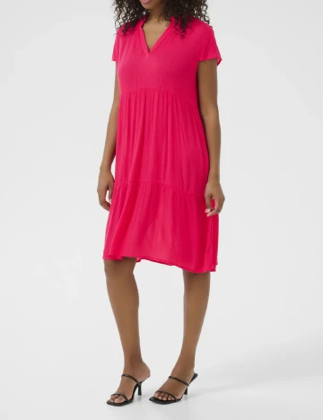 Rochie medie Kaffe, roz Roz