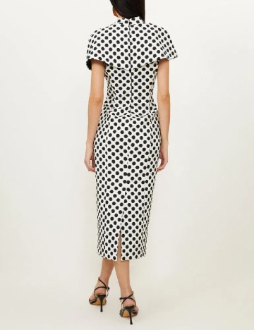 Rochie medie Karen Millen, alb/negru